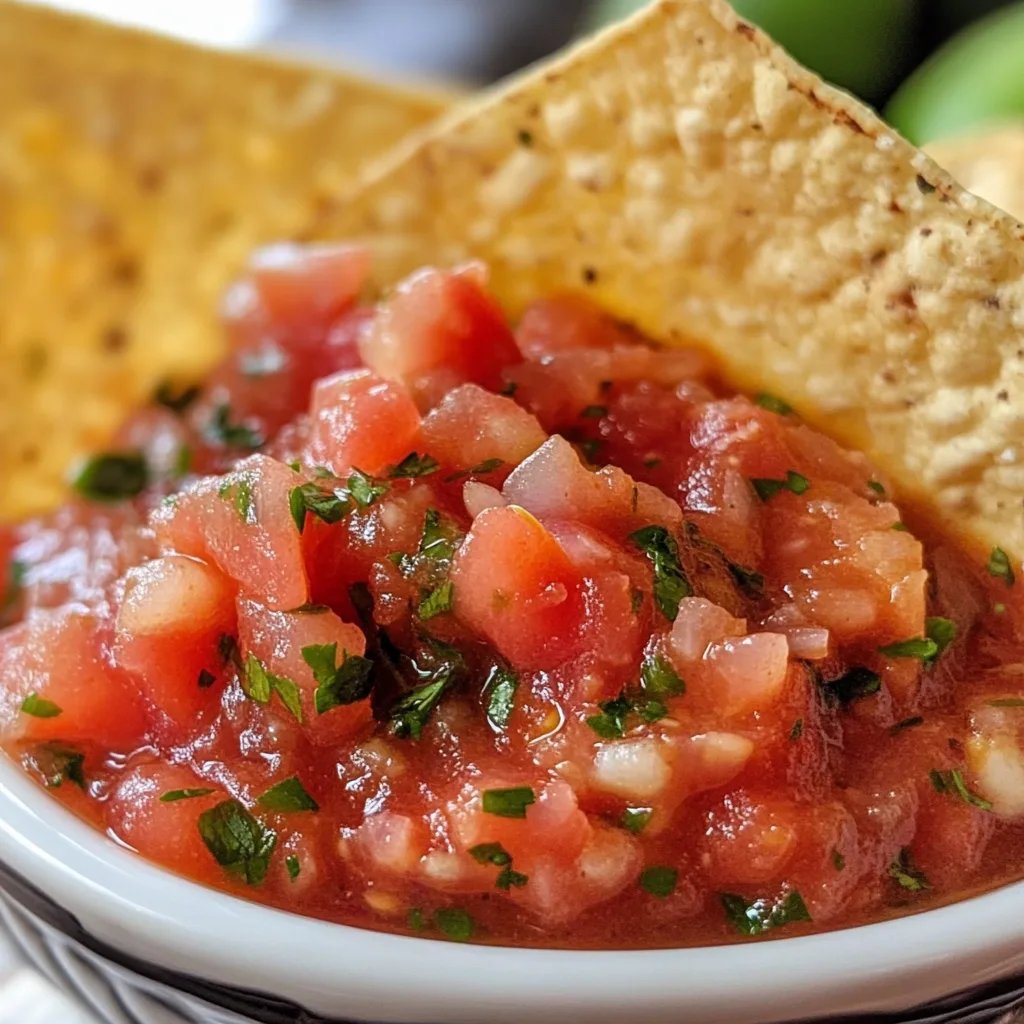 Homemade Salsa with Fresh Tomatoes