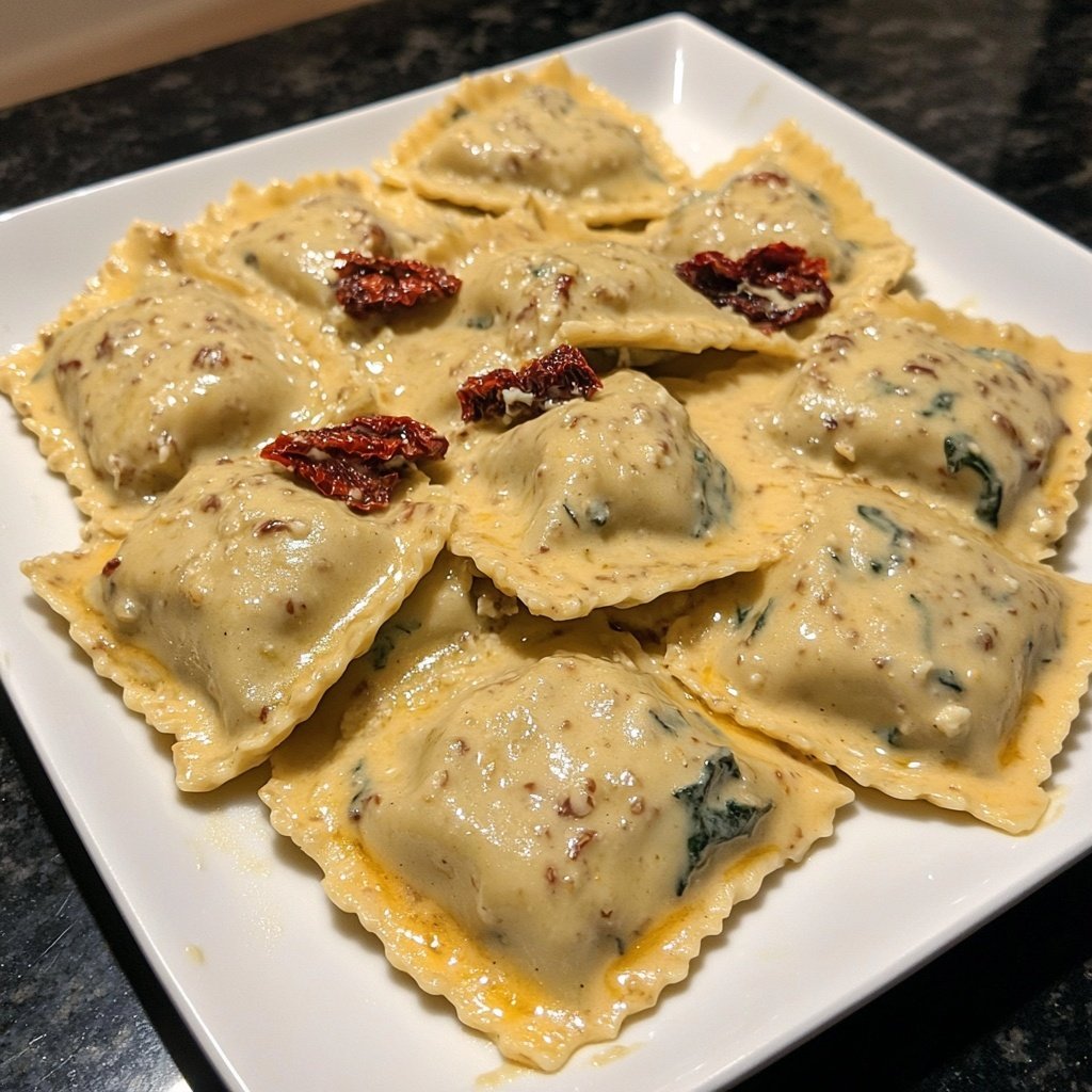 Creamy Tuscan Ravioli