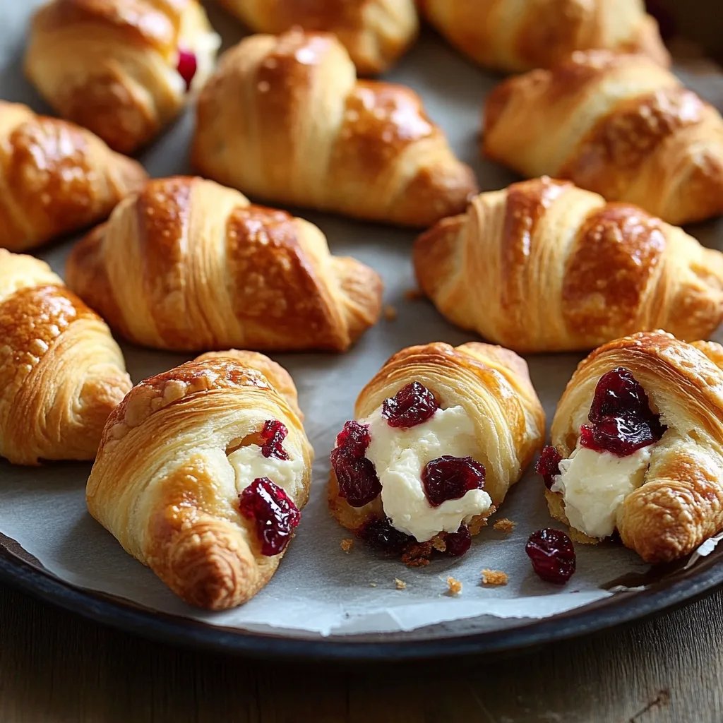 Cranberry Cream Cheese Crescent Bites