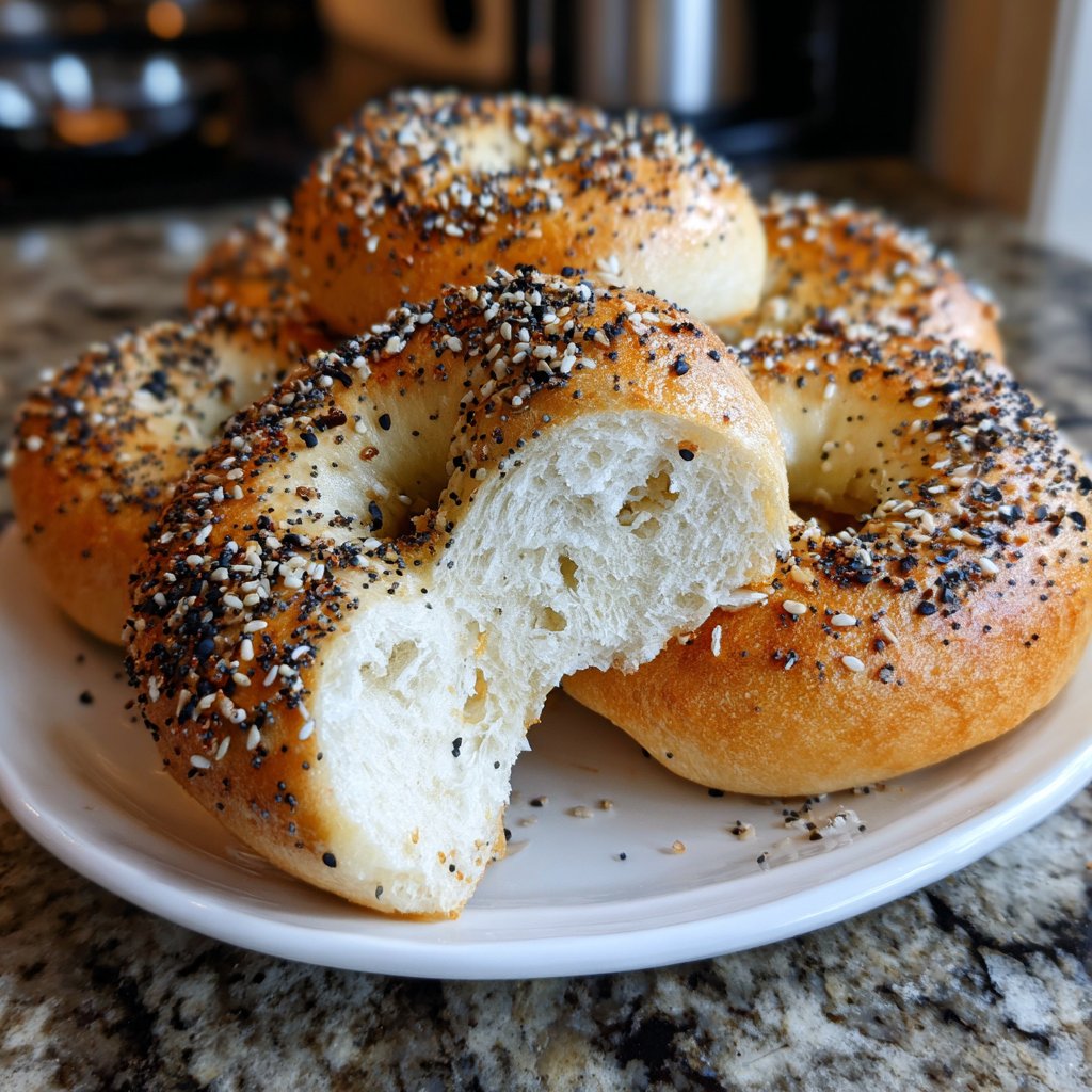 Soft Yogurt Bagels In The Oven