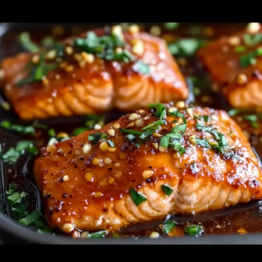 Honey Garlic Salmon Bites
