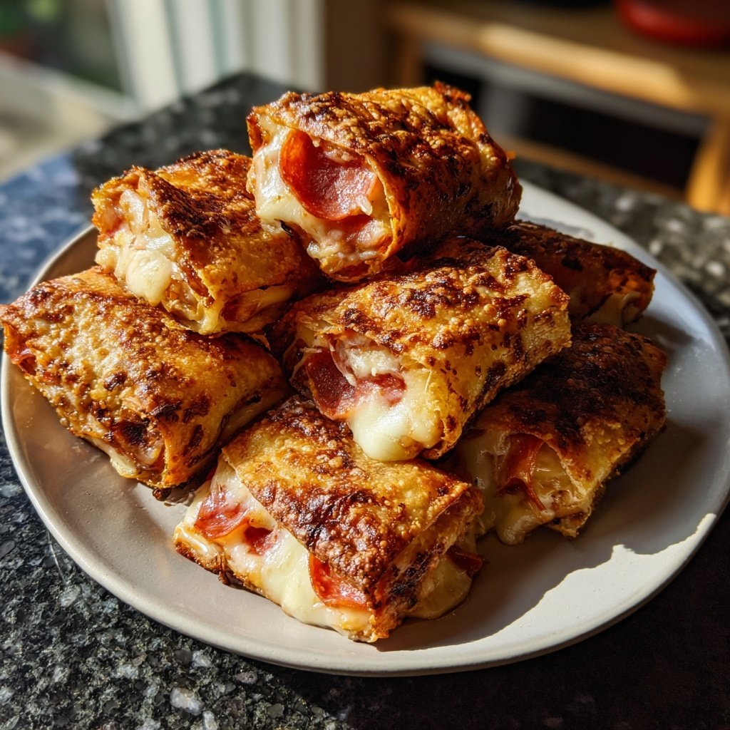 Crispy Air Fryer Pizza Rolls
