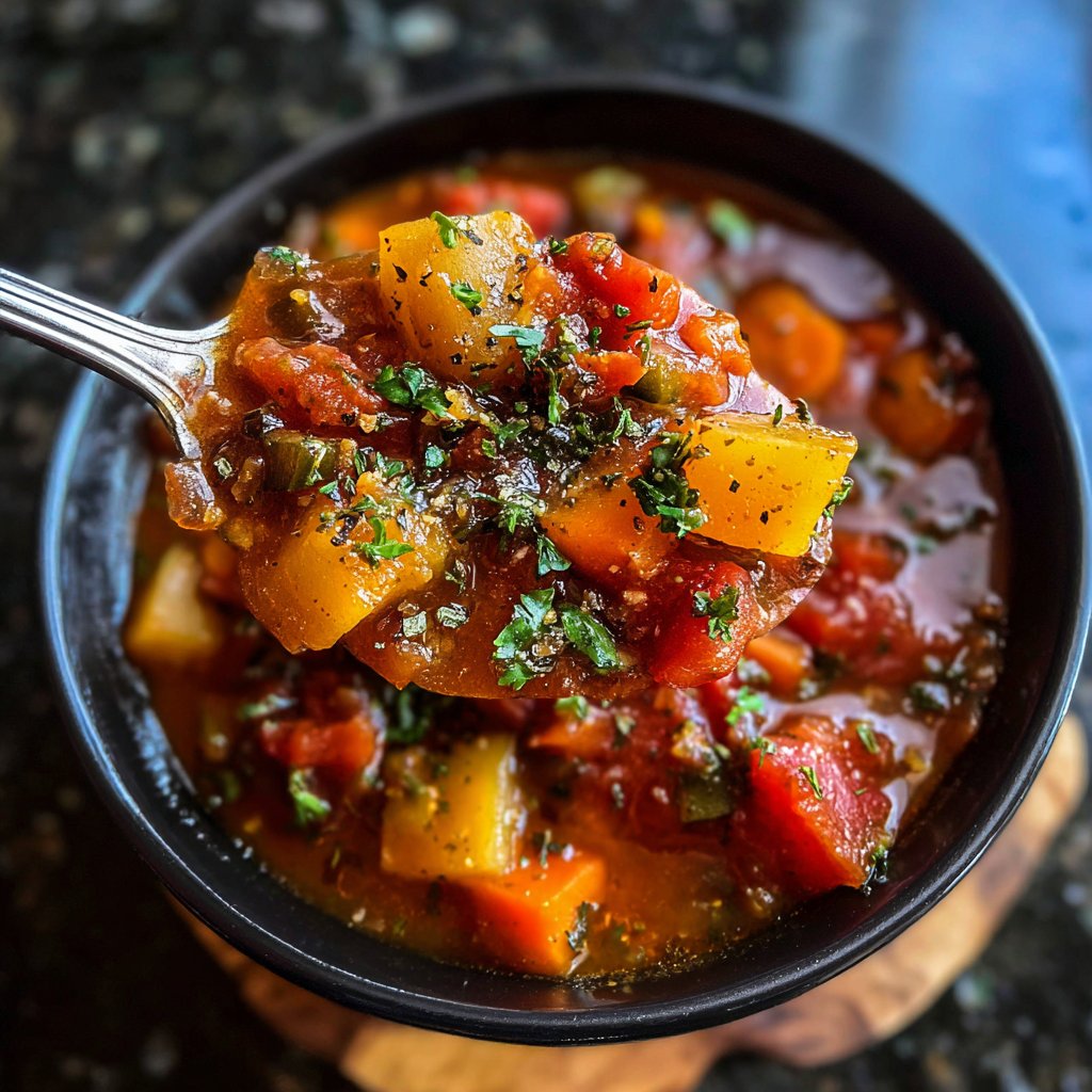 Healthy Crockpot Italian Vegetable Stew