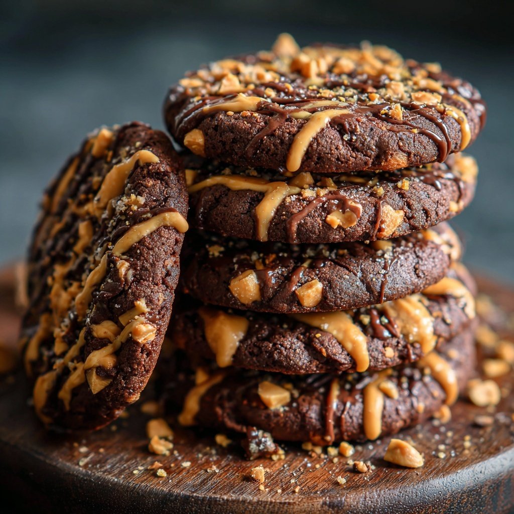Brownie Mix Peanut Butter Cookies