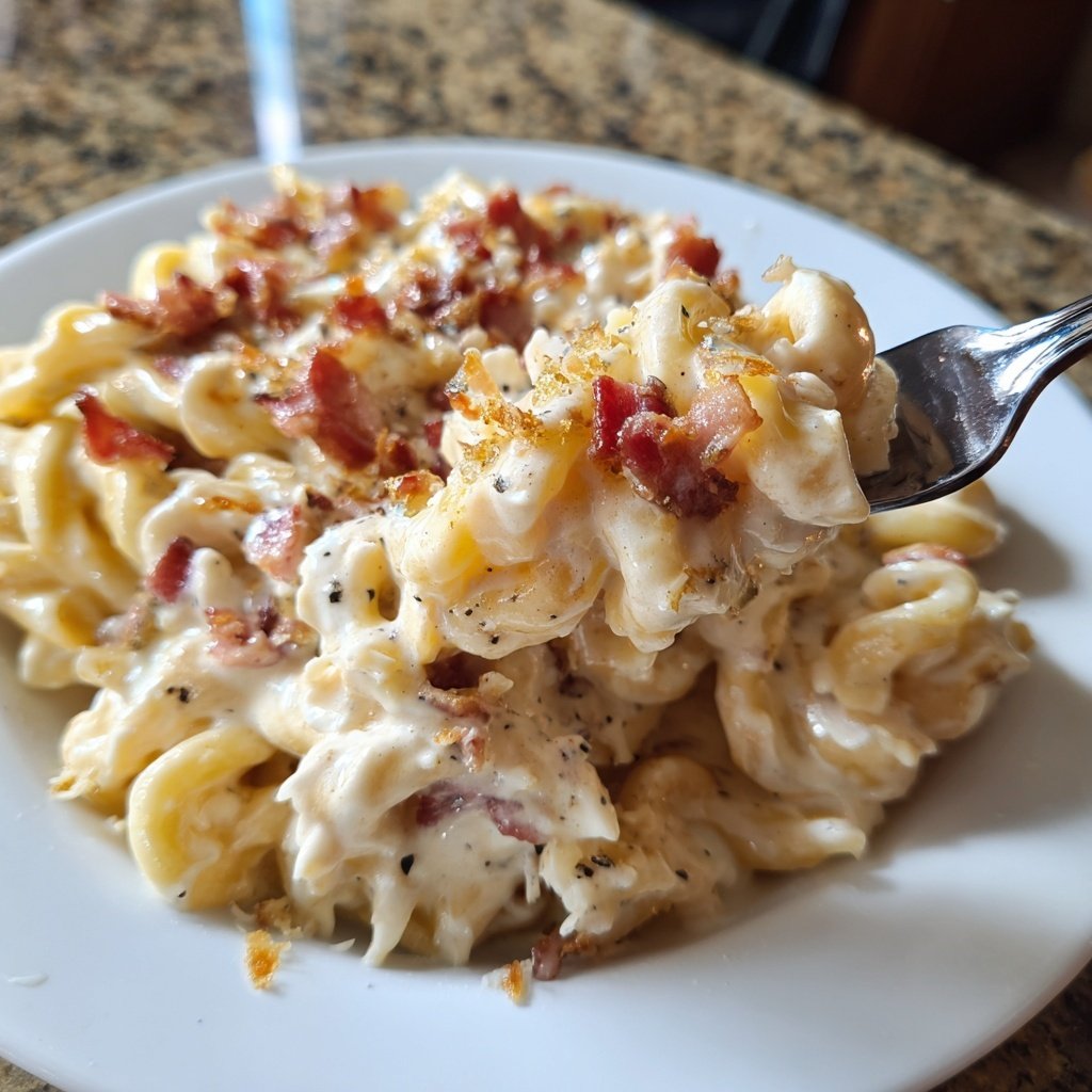 Creamy Chicken Bacon Ranch Pasta