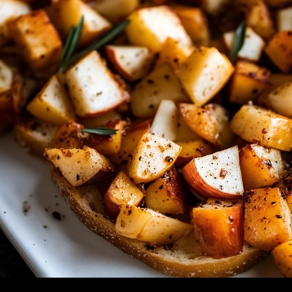 Delicious Fall Bruschetta with Butternut Squash and Apples