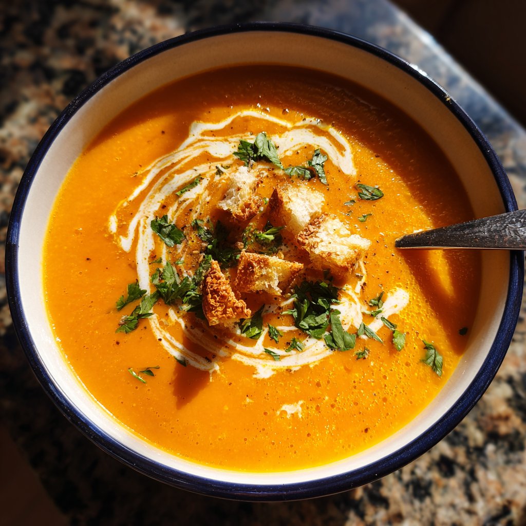 Creamy Carrot Ginger Soup
