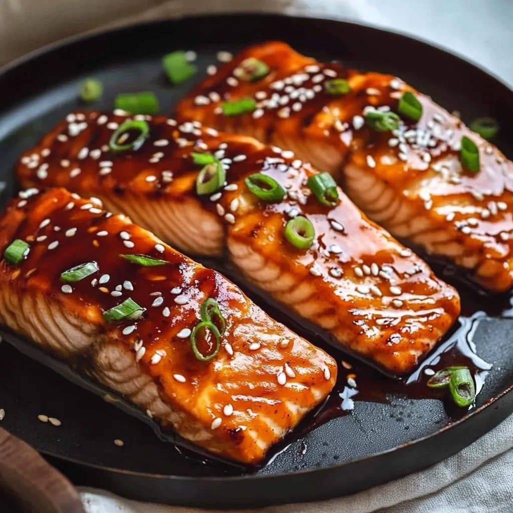 Sweet & Spicy Honey Sriracha Salmon